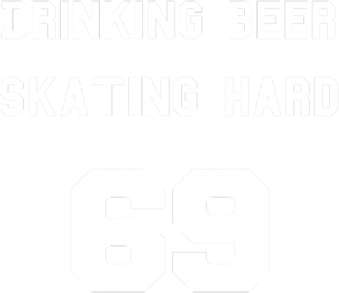 T-shirt SC Drinking Beer Skating Hard Black