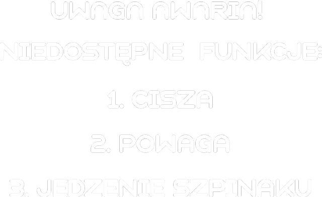 Uwaga awaria! - T-shirt dziewczęcy czerń