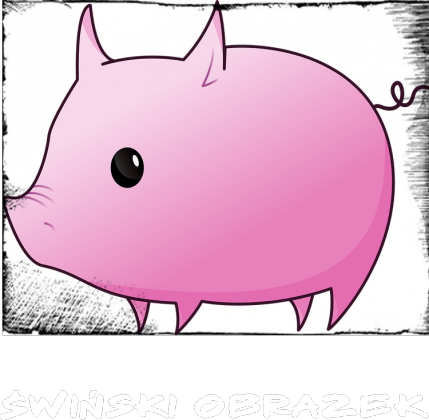 Świński obrazek - męskie ciemne