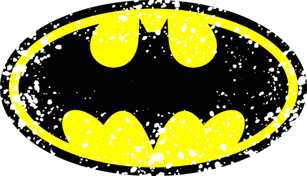 KOSZULKA t-shirt damska BATMAN wersja grunge DUŻE LOGO