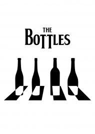 The Bottles - plakat biały A2