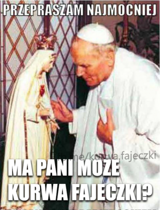 Kurwa Fajeczki Memes x Pope tee
