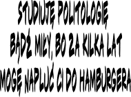 Bluza studenta politologii