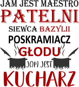 Kucharz. Prezent dla Kucharza. Koszulka dla Kucharza
