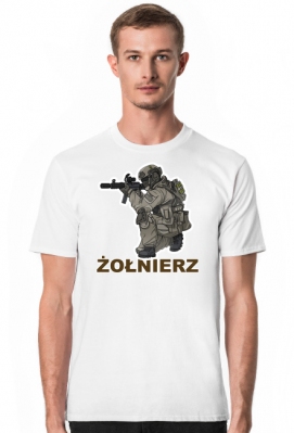 Żołnierz. Prezent dla Żołnierza Awans - Prezent dla Żołnierza. Prezent dla Wojskowego. Koszulka