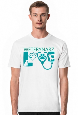 Weterynarz. Prezent dla Weterynarzy. Lekarz weterynarii. Lecznica dla zwierząt . Gabinet Weterynaryjny - Prezenty dla Weterynarzy. Koszulka dla Weterynarza. Weterynarz.