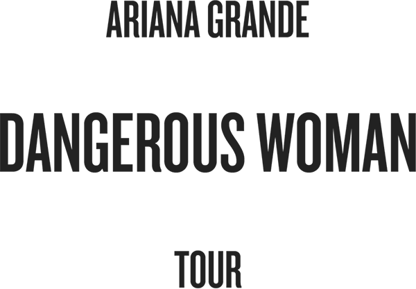 Koszulka męska biała "Dangerous Woman Tour: Setlist"