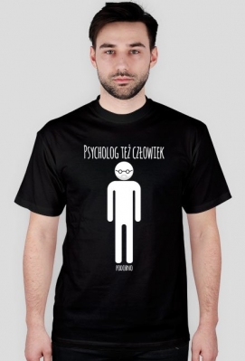 Psycholog też człowiek - Koszulki psychologiczne