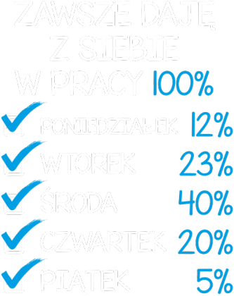 Torba Zawsze daję z siebie w pracy 100%