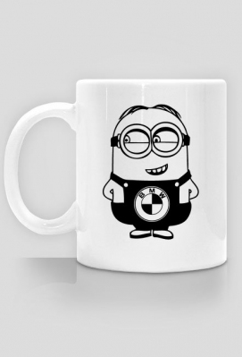 Kubek BMW Minions - Bokiem leci BETA patrz, to jest miłość a nie LANS 