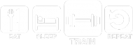 Eat Sleep Train Repeat - v1 - all white