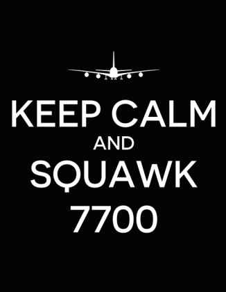 AeroStyle - podkładka pod mysz "Keep calm and squawk 7700"