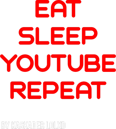 Koszulka EAT, SLEEP, YOUTUBE, REPEAT