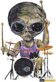 T-shirt damski 2 Alien - Perkusja