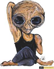 T-shirt dziecięcy Alien - Joga