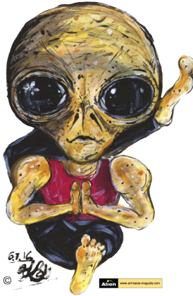 T-shirt dziecięcy Alien - Joga