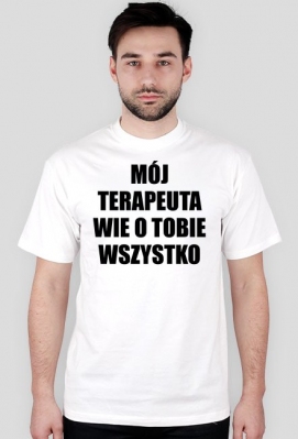 MÓJ TERAPEUTA - koszulka męska - Zdrowa Głowa