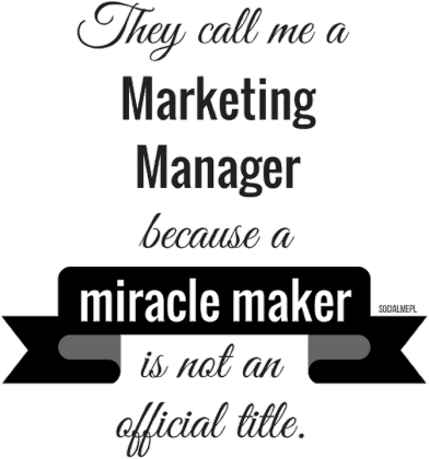 Marketing manager t-shirt damski