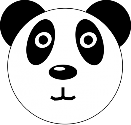 Koszulka z głową pandy