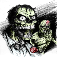 Zombie skull