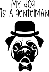 My dog is a gentleman