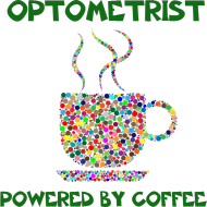 Koszulka męska - Optometrist powered by coffee