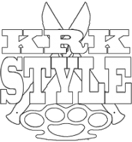 KrkStyle Logo-koszulka:Czarna