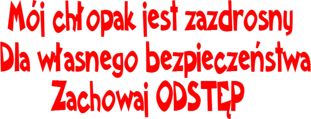 koszulka zazdrosny chłopak
