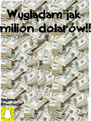 Bluza Stajenne Rewolucje "Wyglądam jak milion dolarów"