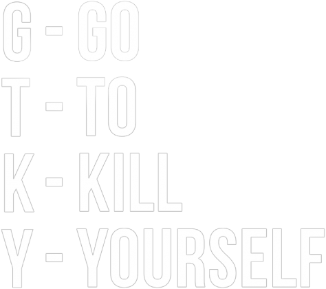 Koszulka damska Go To Kill Yourself (czarna)