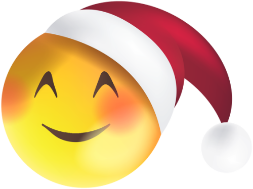 Święta Boże Narodzenie Emoji Emotikon Zima Mikołaj różne kolory 01
