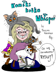 PROMOCJA! Oficjalny kubek "Komiks kotka Whisper" by Paulina Różańska