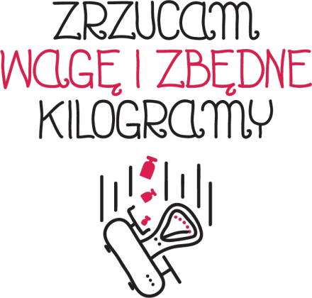 Bluza z nadrukiem, fitness (Zrzucam wagę i..)