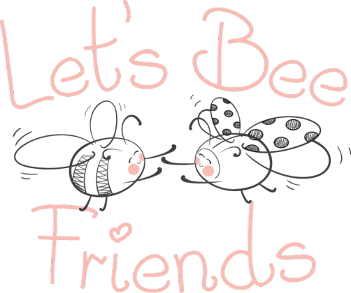 Autorska koszulka dla dziecka (Let's Bee Friends)