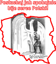 Koszulka damska - Posłuchaj jak spokojnie bije serce Polski!