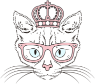 Kocia Księżniczka – kubek z kolorowym uchem