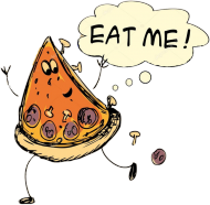 pizza eat me