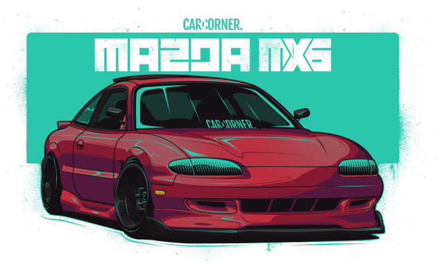 Koszulka damska - Mazda MX6 - CarCorner