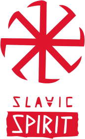 Slavic Spirit red Classic - bluza z kapturem zip