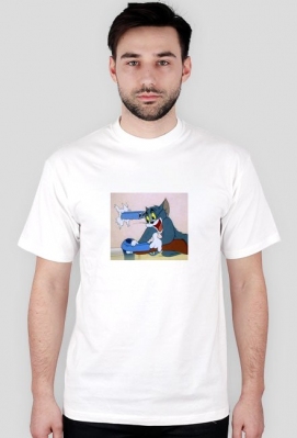 Tom&Jerry white tshirt - Left/Right