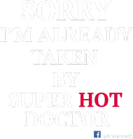 T-shirty męski Sorry I'm taken by doc