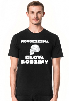 Nowoczesna głowa rodziny v.1 napis biały - Pani Brzuchalska