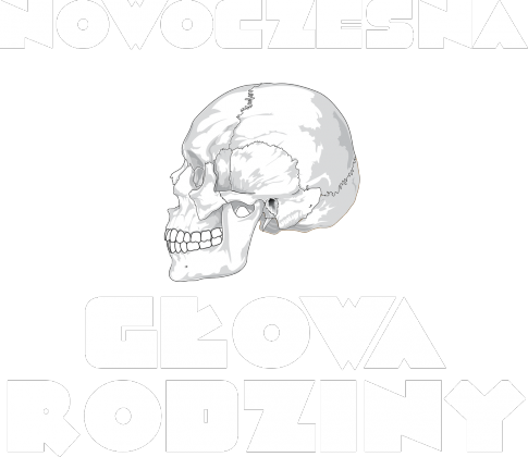 Nowoczesna głowa rodziny v.1 napis biały