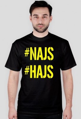 T-Shirt Czarny #NAJS #HAJS - Naj$ Haj$