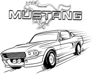 Mustang Retro-Koszulka