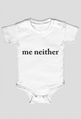 Body dziecięce "me neither" - amarylisek
