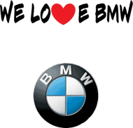 Kubek " We love BMW"