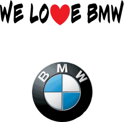 Kubek " We love BMW"