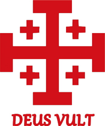 koszulka "Deus Vult" z krzyżem prosta