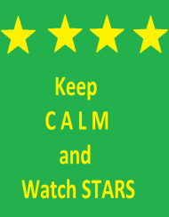 Keep calm and watch stars